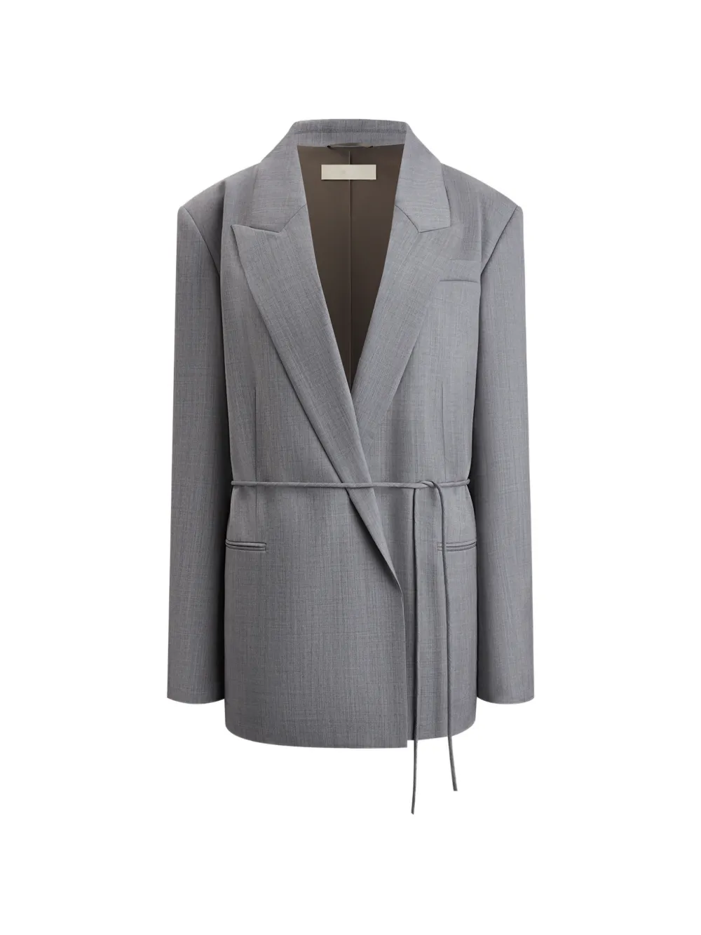 12 Storeez Erte Wool Blazer In Gray