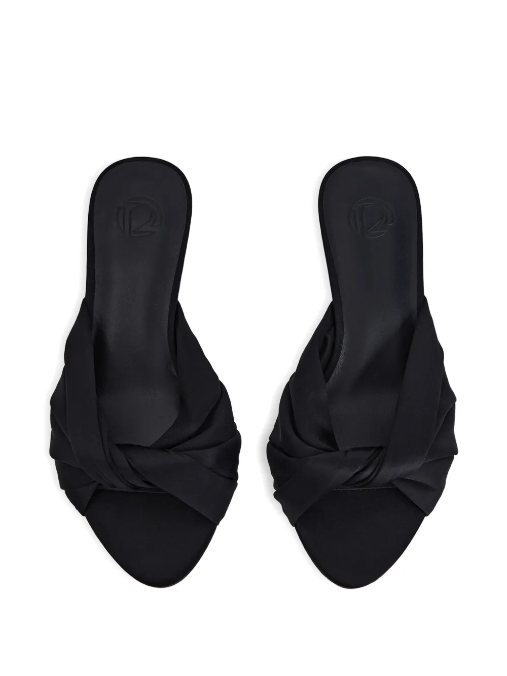 12 STOREEZ silk sandals Zwart