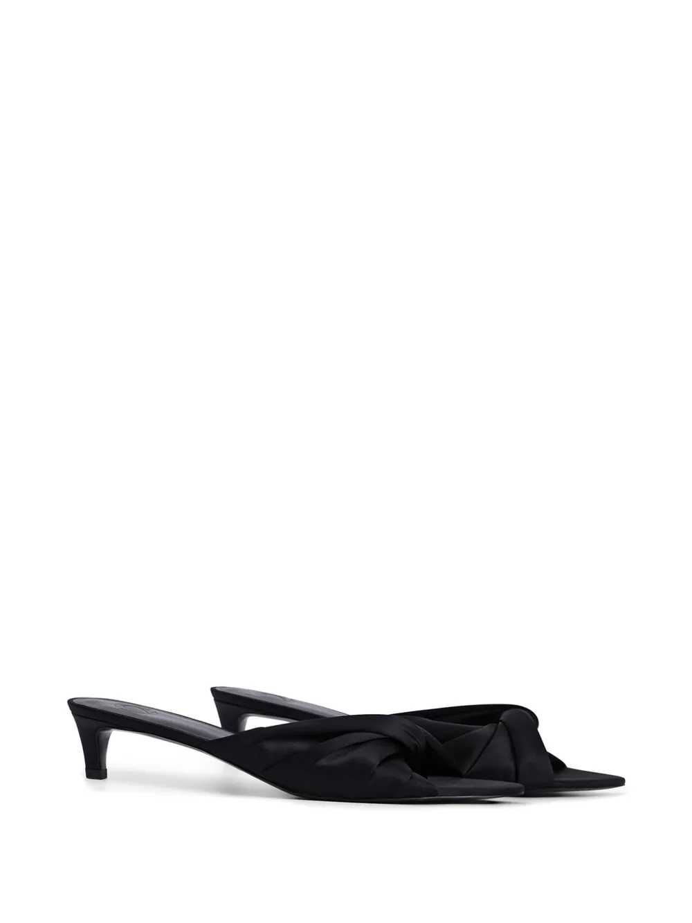 12 STOREEZ silk sandals Zwart