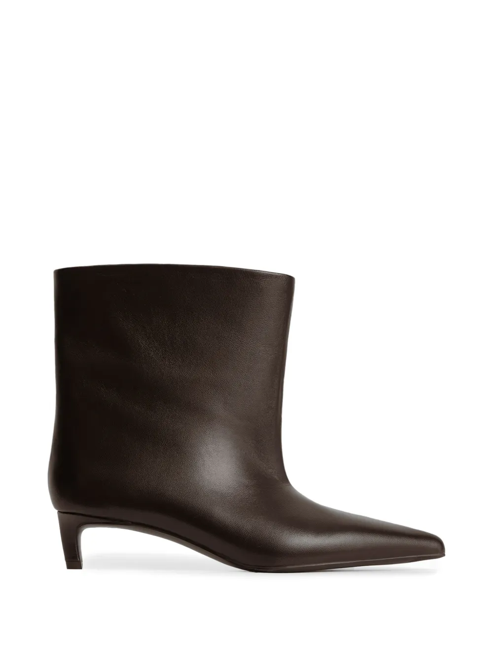 12 STOREEZ pointed-toe kitten-heel ankle boots