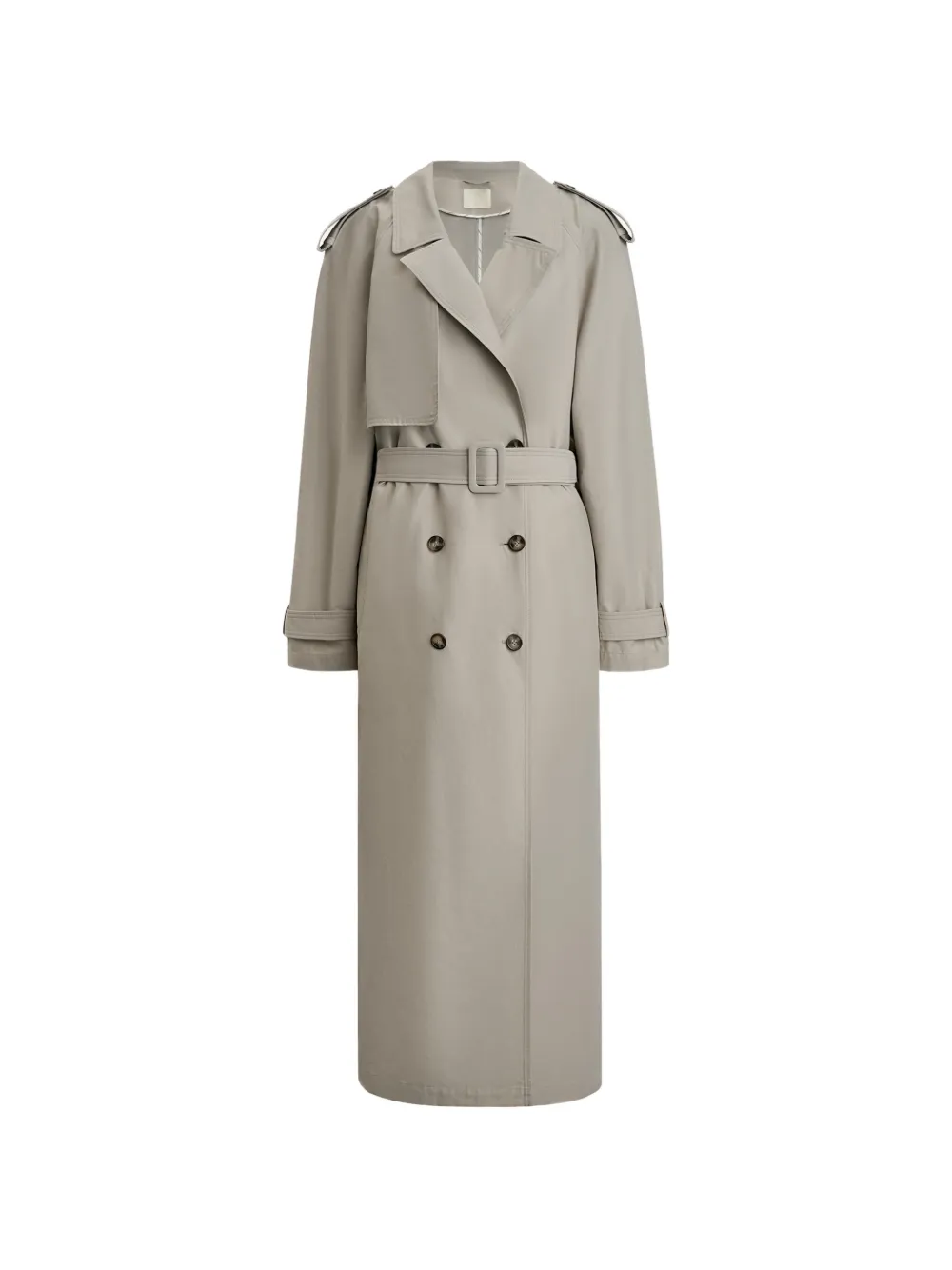 12 Storeez Casablanca Double-breasted Trench Coat In Gray