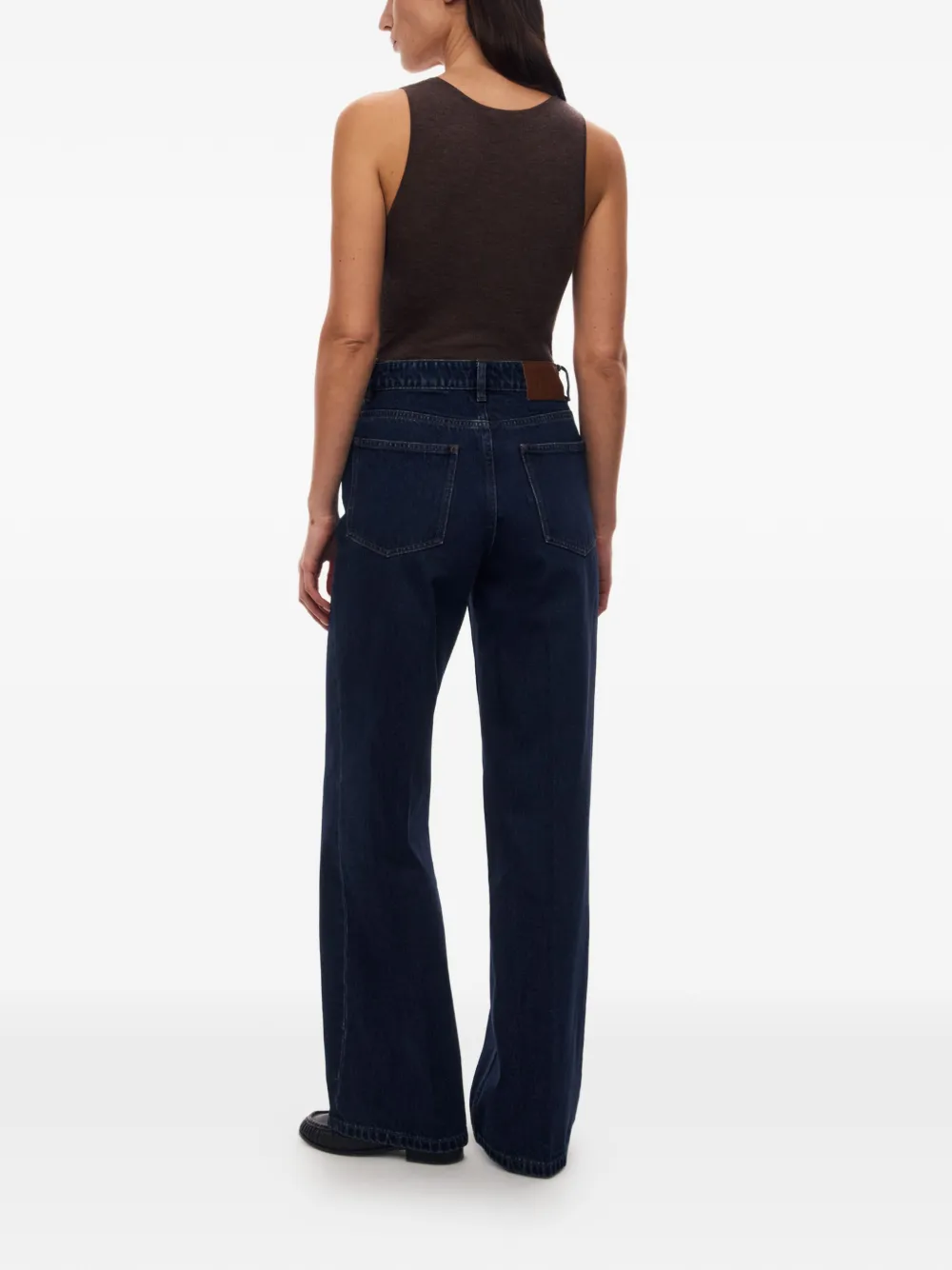 12 STOREEZ 415 jeans met wijde pijpen Blauw