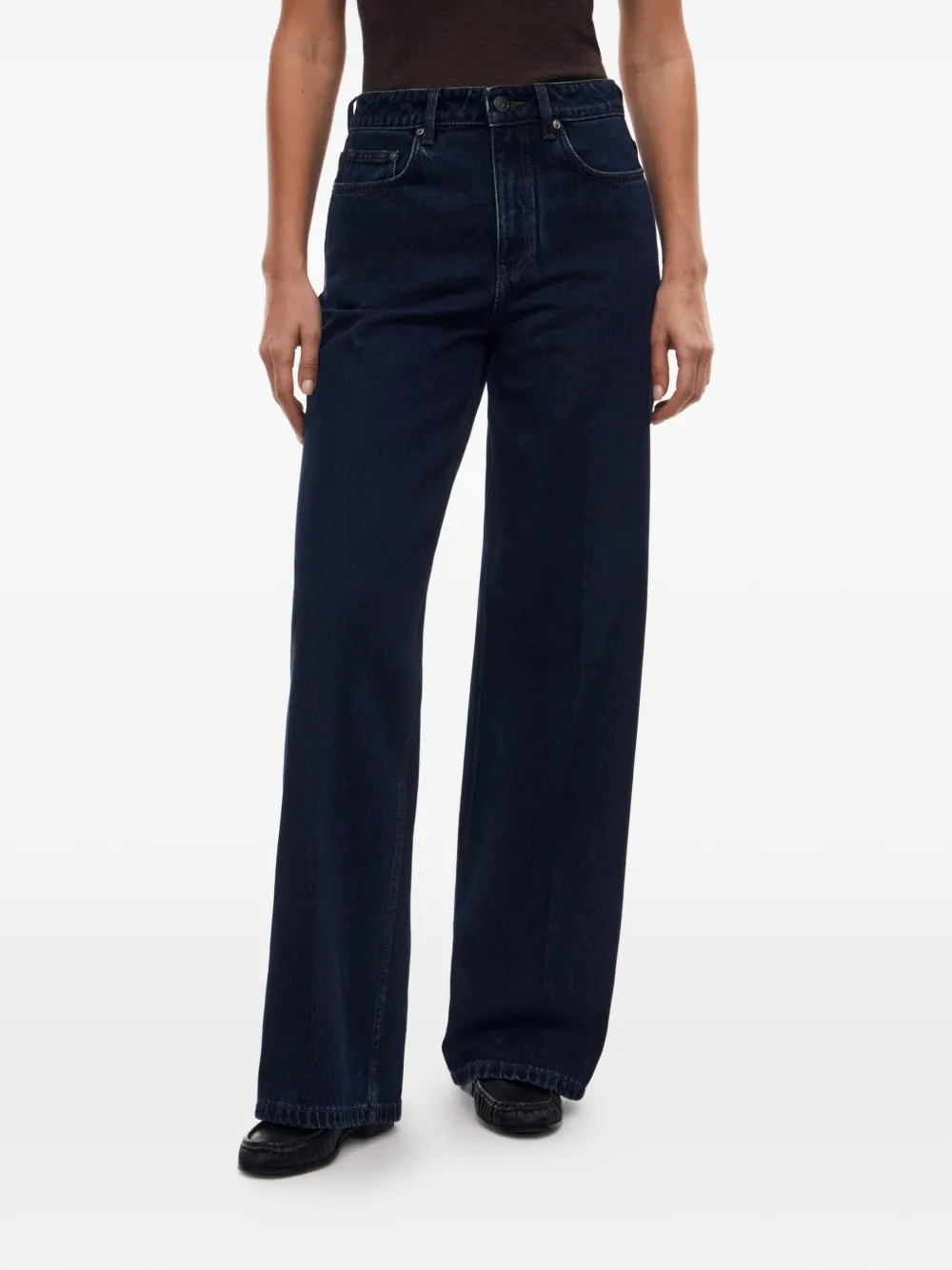 12 STOREEZ 415 jeans met wijde pijpen Blauw