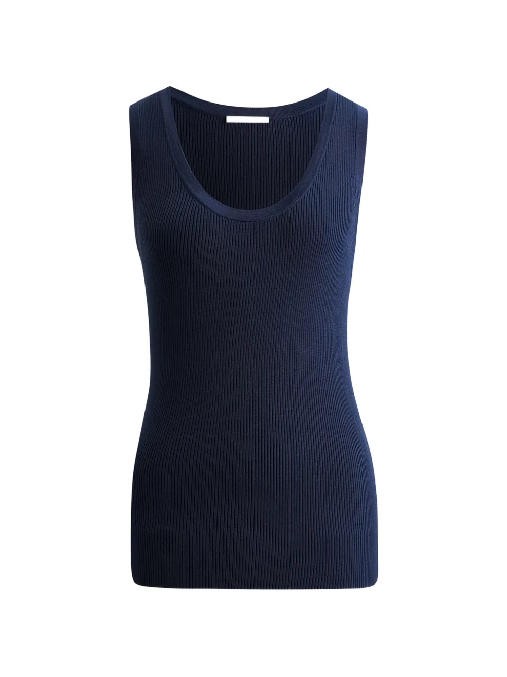 12 STOREEZ Zoe Tanktop aus Rippstrick - Blau
