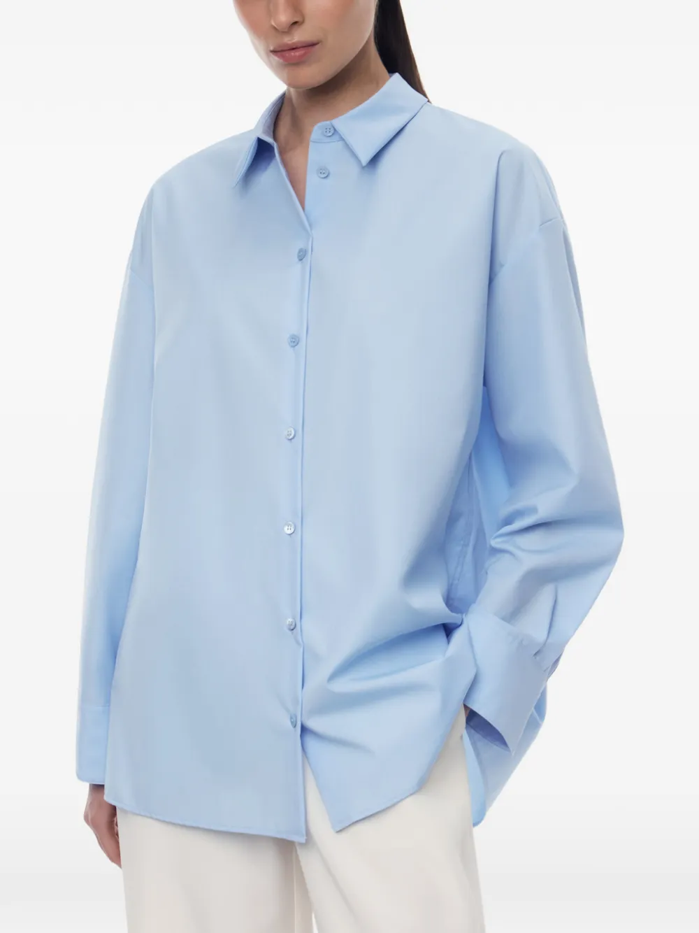 12 STOREEZ Tilda katoenen overhemd Blauw