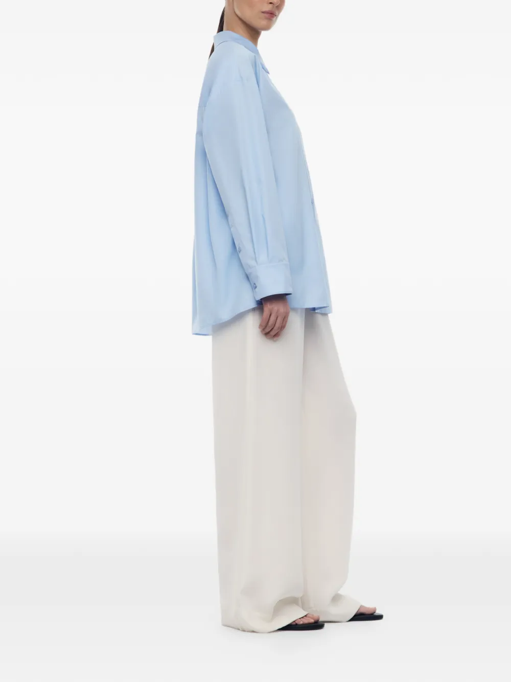 12 STOREEZ Tilda katoenen overhemd Blauw