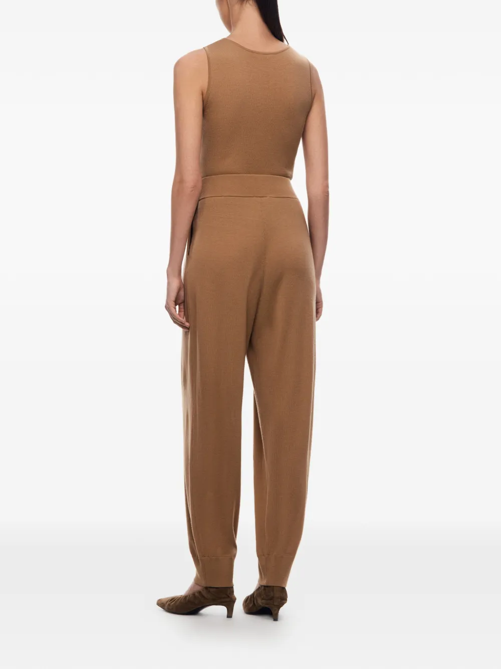 12 STOREEZ Jasmin geplooide broek Bruin