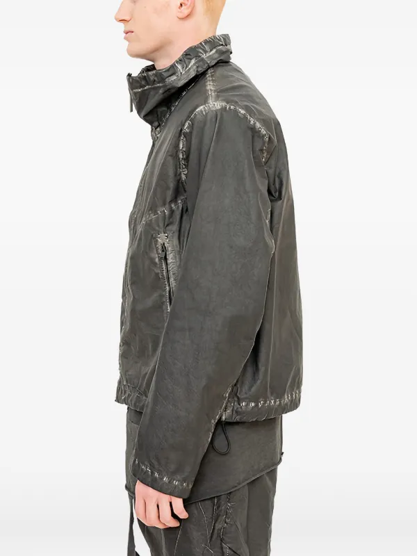 Isaac Sellam Experience Clairvoyant Membrane Leather Jacket | Grey