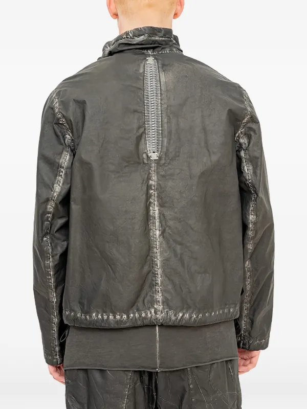 Isaac Sellam Experience Clairvoyant Membrane Leather Jacket | Grey