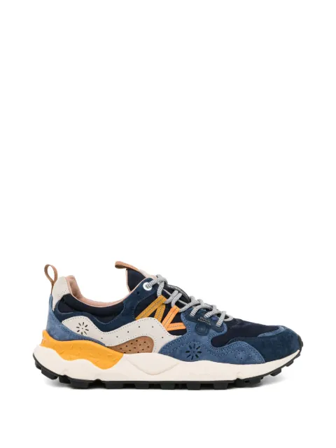 FLOWER MOUNTAIN perforated panelled sneakers