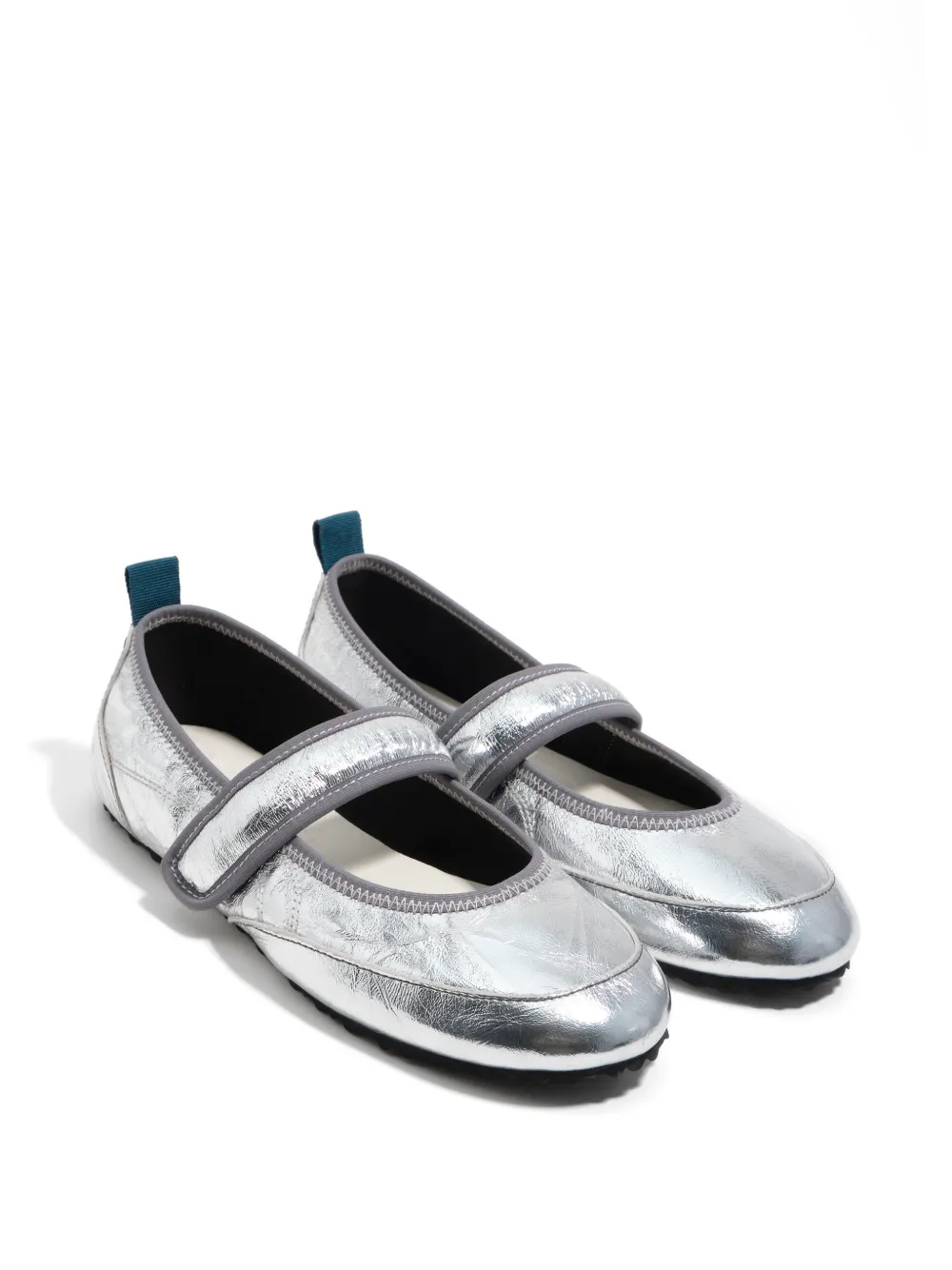 Bimba y Lola Ballerina's met klittenband Zilver