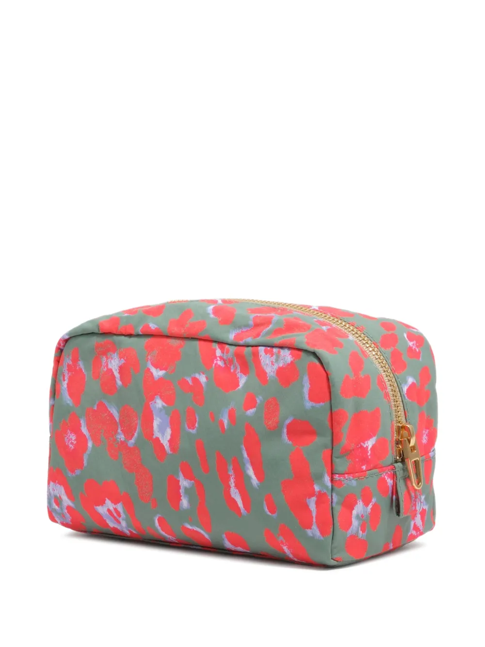 BIMBA Y LOLA Nylon make-up tas met luipaardprint Groen