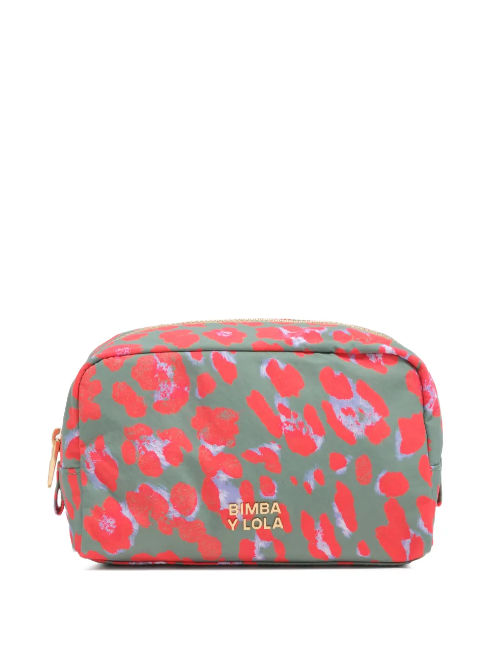 Bimba y Lola Trousse make-up con stampa leopardata - Verde