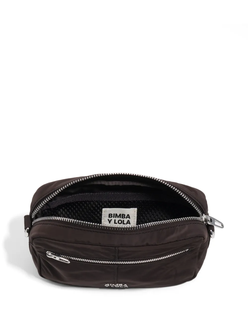 BIMBA Y LOLA Crossbodytas met logoplakkaat Bruin