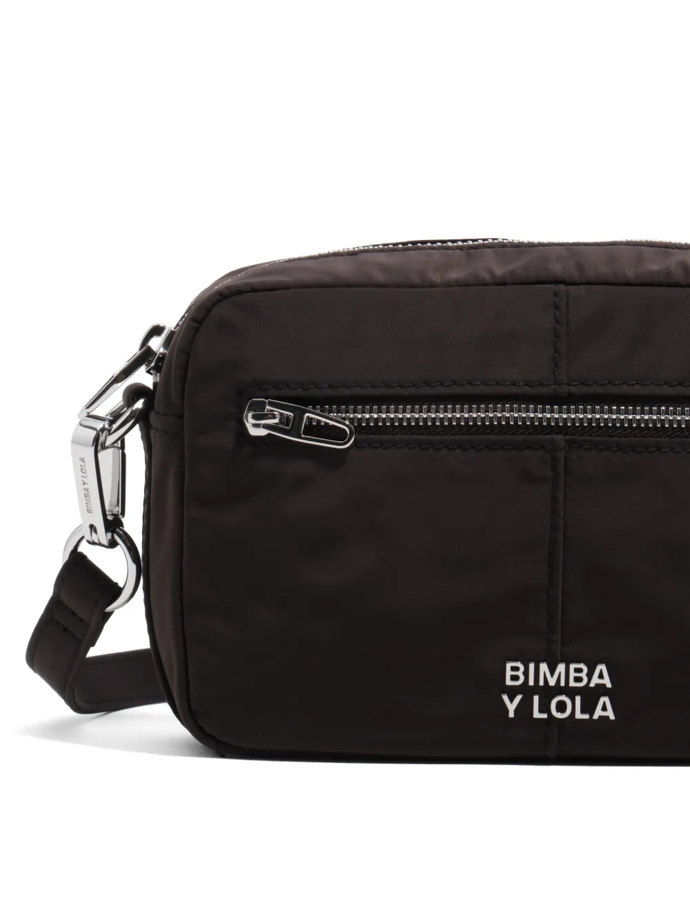 BIMBA Y LOLA Crossbodytas met logoplakkaat Bruin