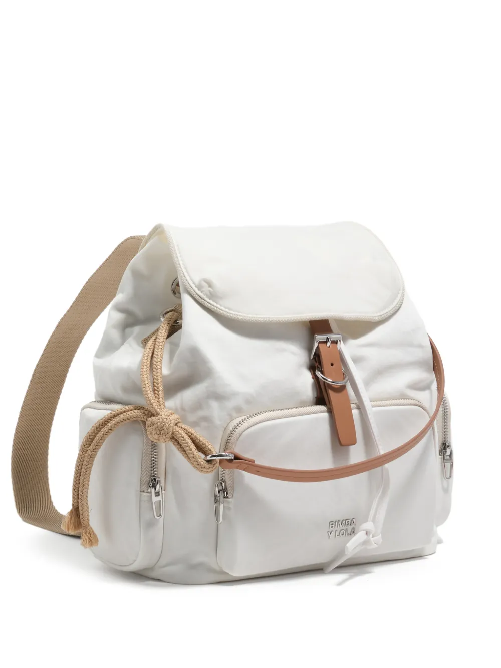 Bimba y Lola Zaino con coulisse e fibbia - Bianco