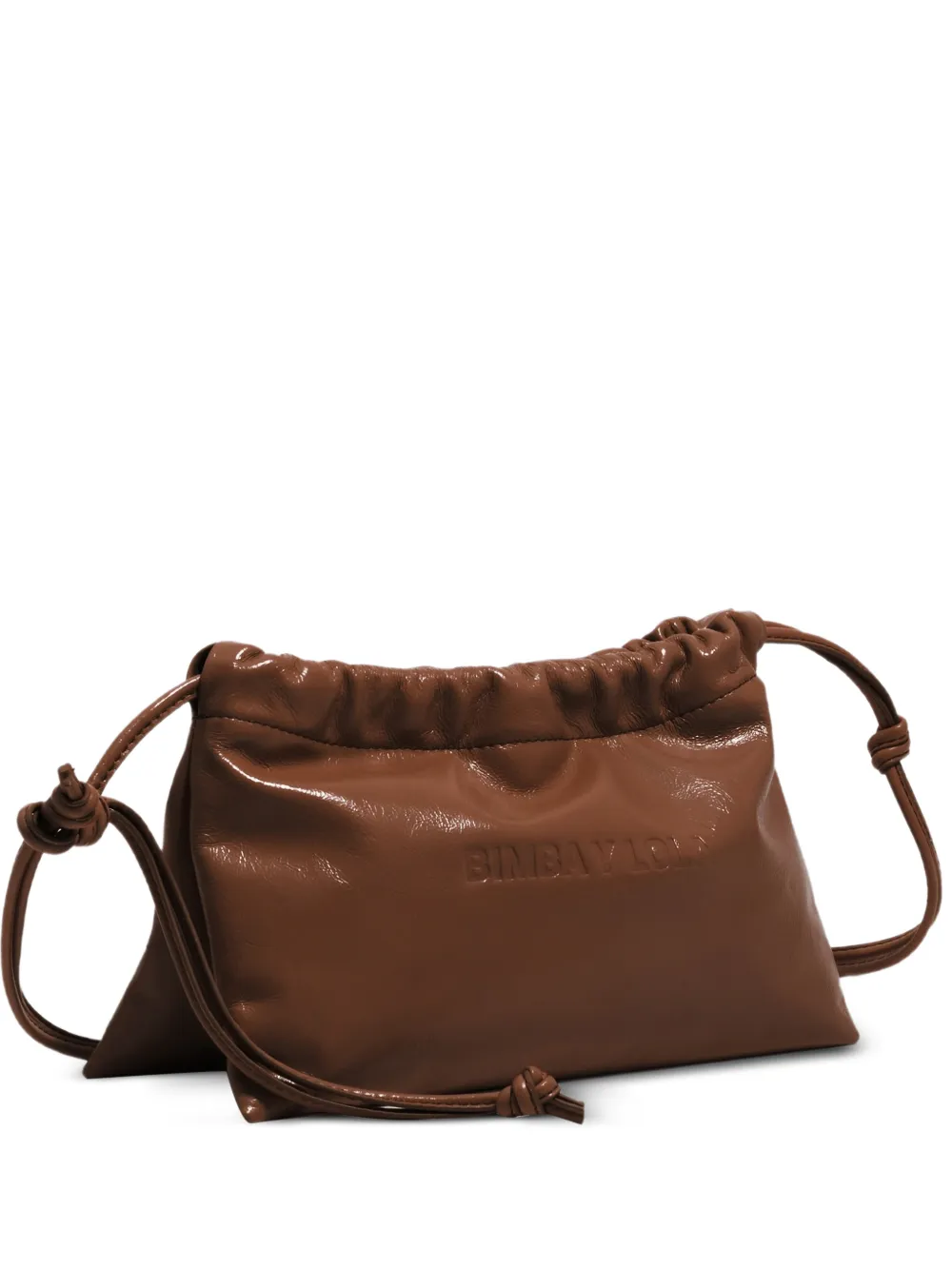 Bimba y Lola Borsa a spalla mini con logo goffrato - Marrone