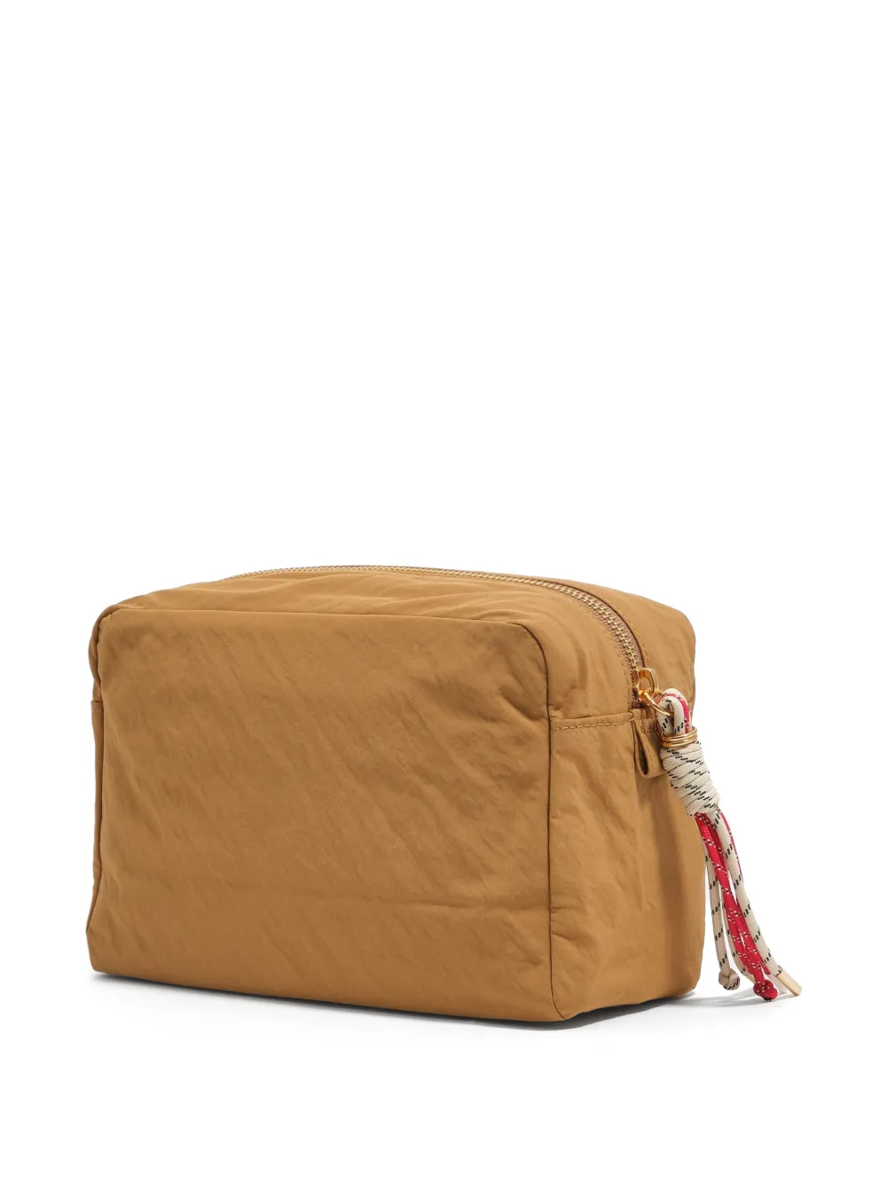 BIMBA Y LOLA Grote Caramel nylon make-up tas Beige