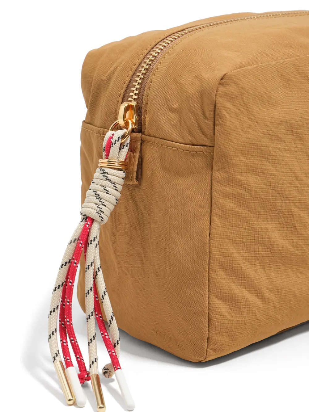 BIMBA Y LOLA Grote Caramel nylon make-up tas Beige