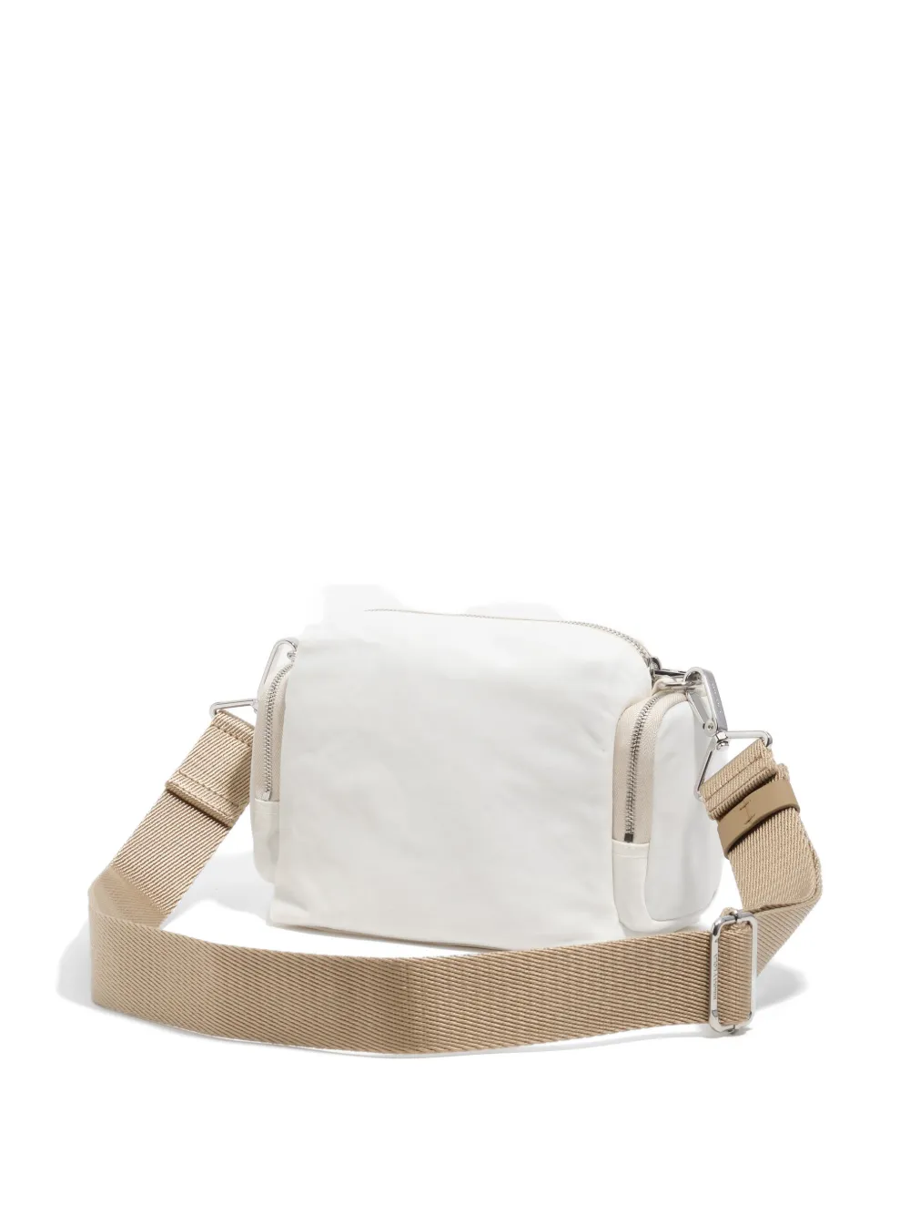 BIMBA Y LOLA Kleine schoudertas met logoplakkaat en zakdetail Wit