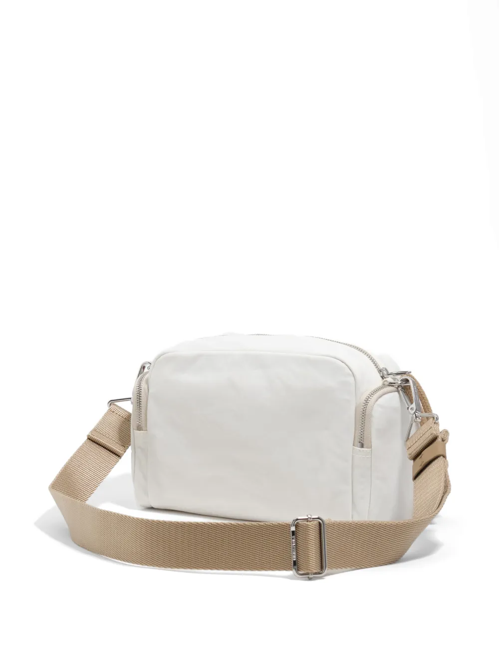 BIMBA Y LOLA Medium schoudertas met logoplakkaat en zakdetail Wit