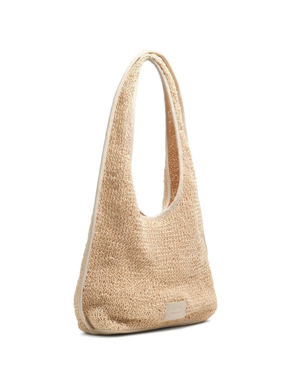 BIMBA Y LOLA Grote gevlochten tas Beige