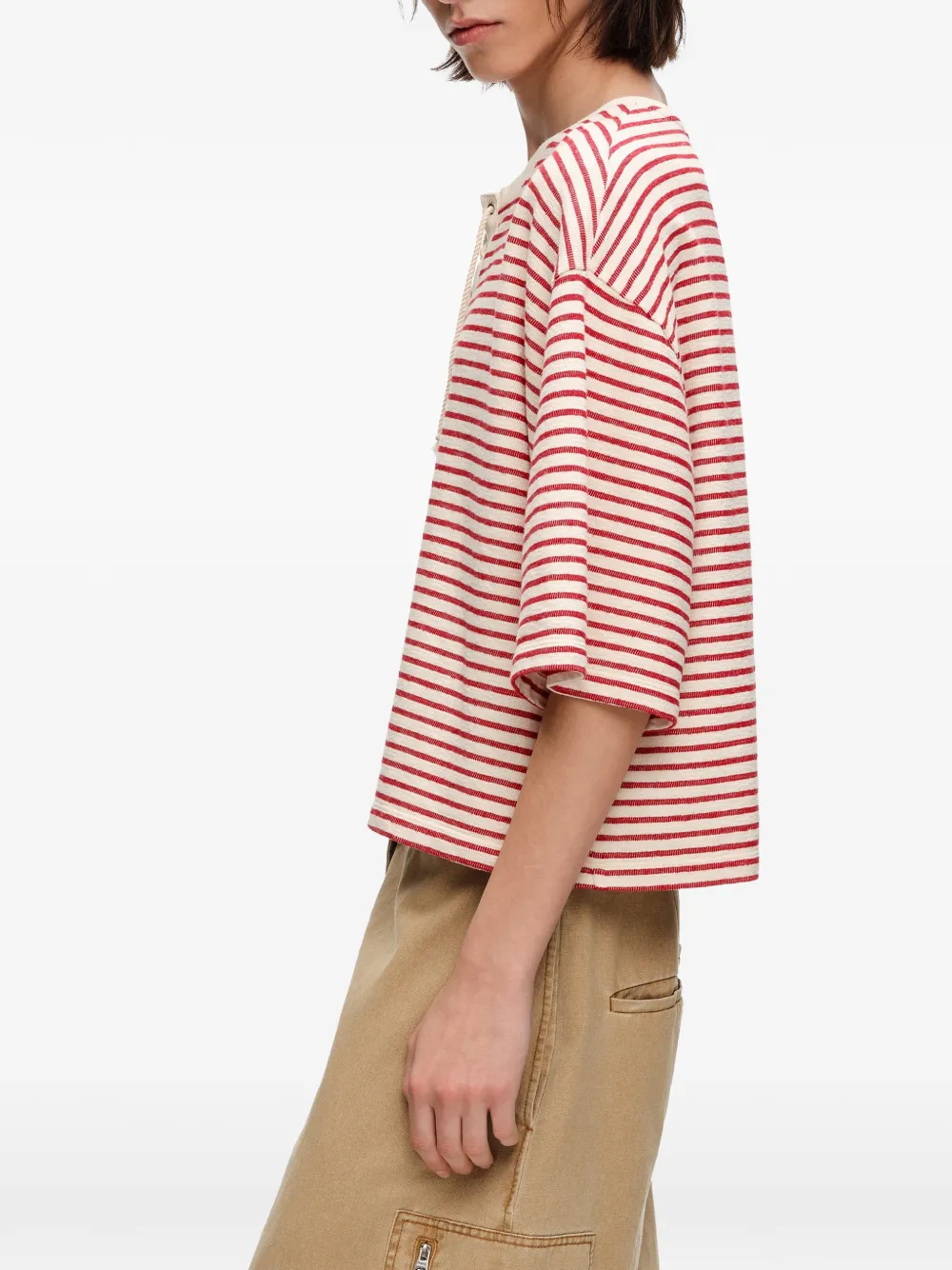 BIMBA Y LOLA Gestreept T-shirt Rood