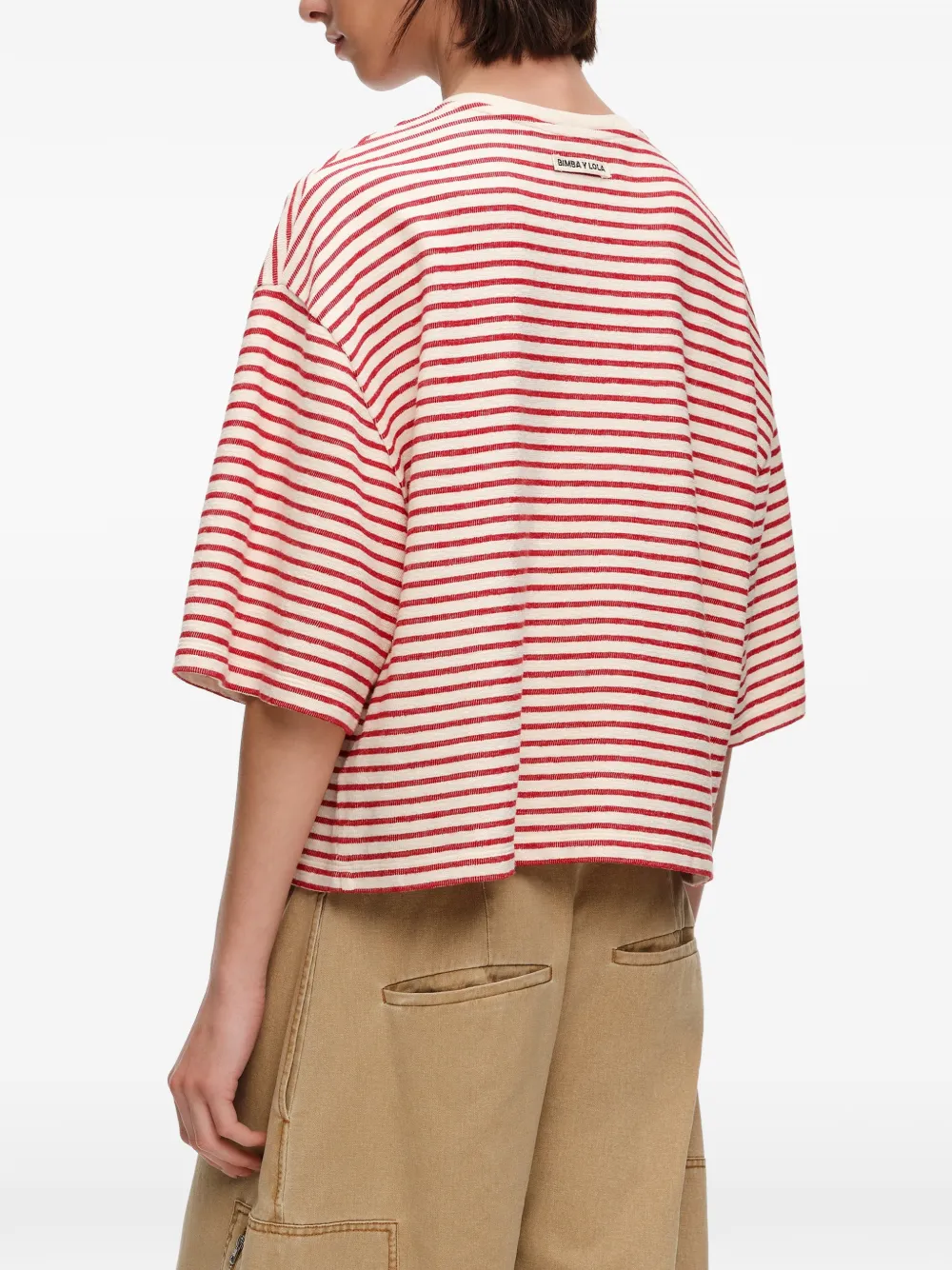 BIMBA Y LOLA Gestreept T-shirt Rood