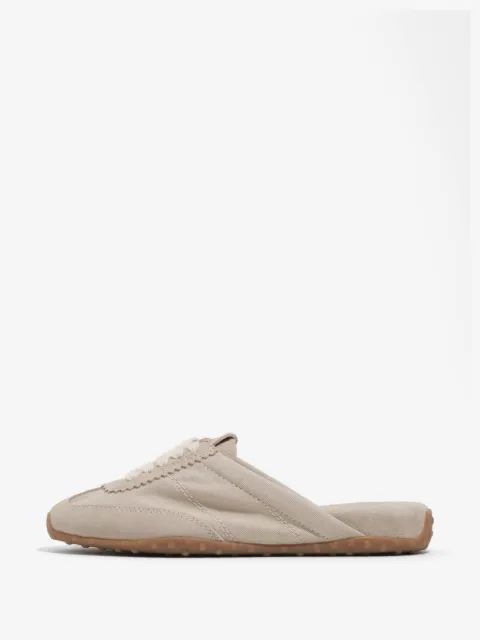 BIMBA Y LOLA sand suede and fabric 13 31 mule sneakers