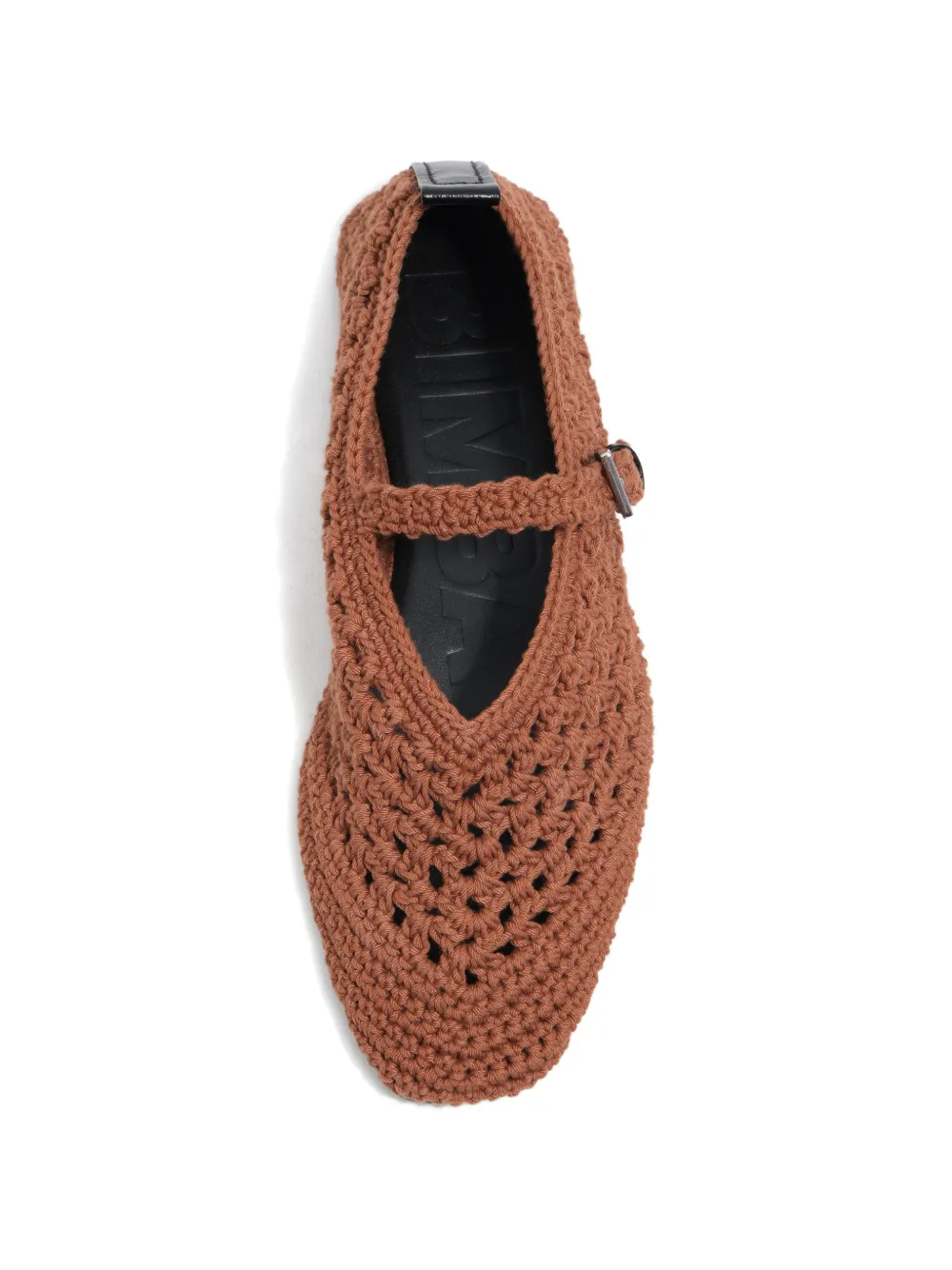 Bimba y Lola Gehaakte gebreide ballerina's Bruin