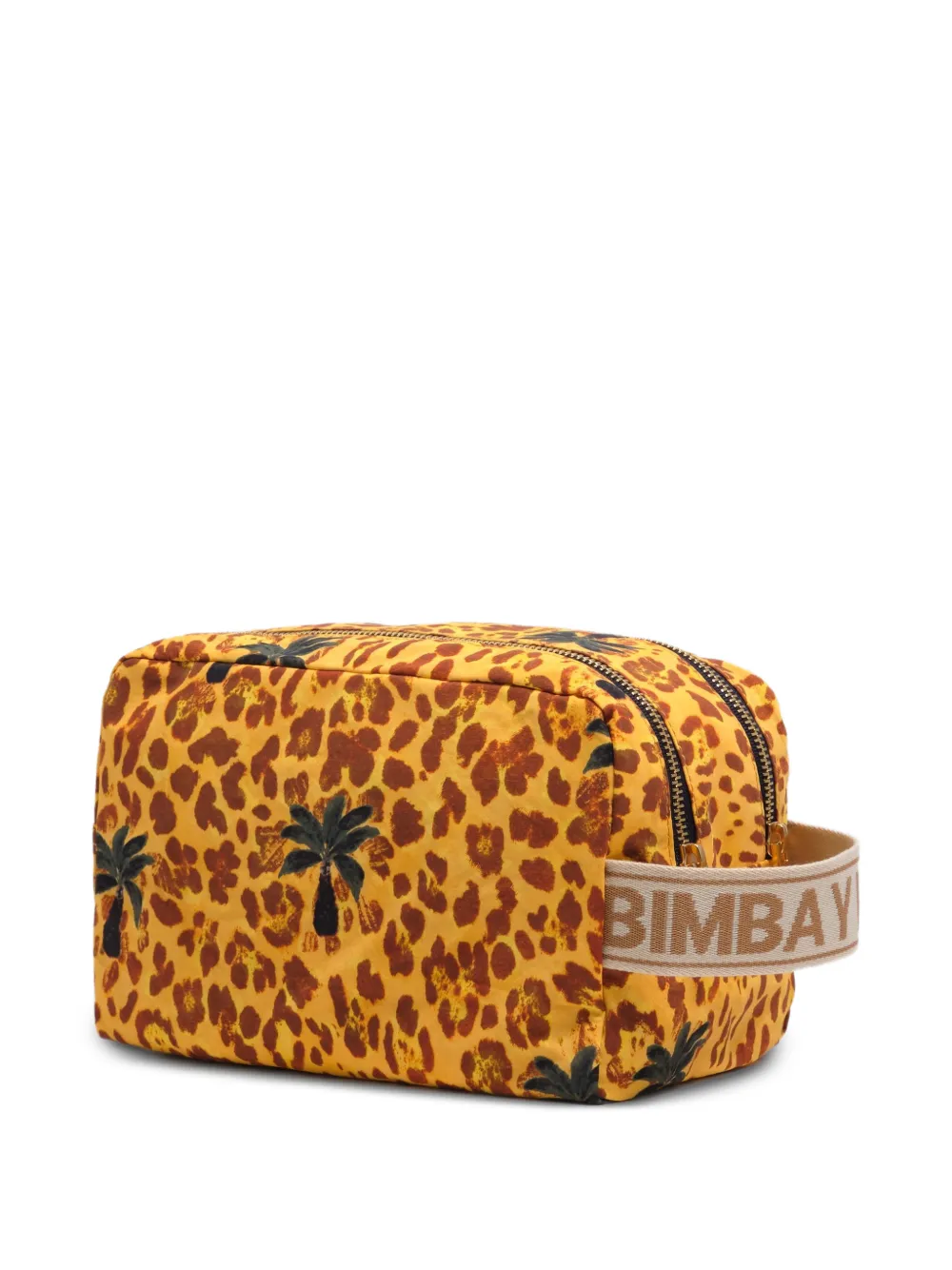  Bimba Y Lola Estuche De Maquillaje Grande Con Estampado De Leopardo - Amarillo 