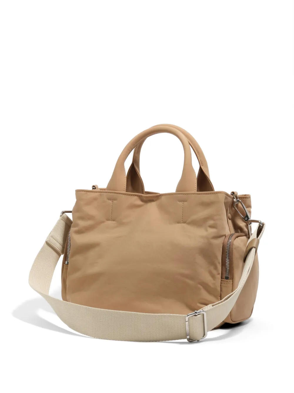 BIMBA Y LOLA Medium nylon tas met zak Beige