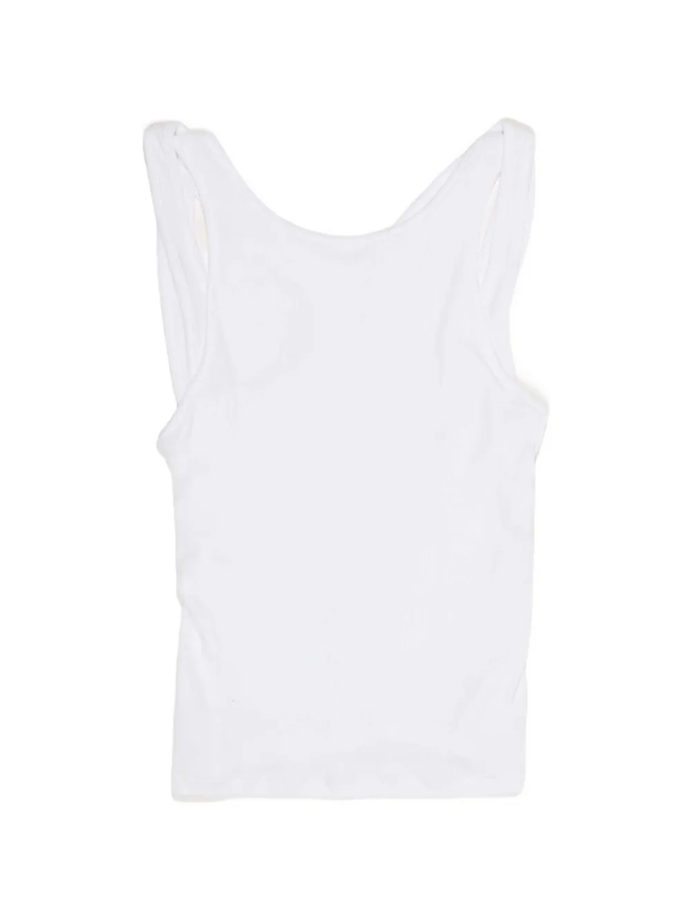 Bimba y Lola Top a coste con dettaglio cut-out - Bianco