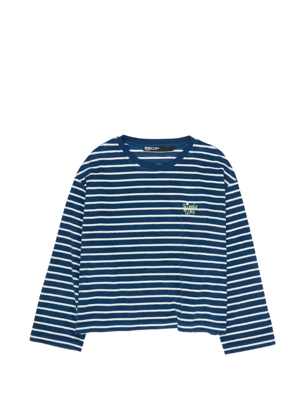 Bimba y Lola T-shirt a righe con maniche lunghe - Blu