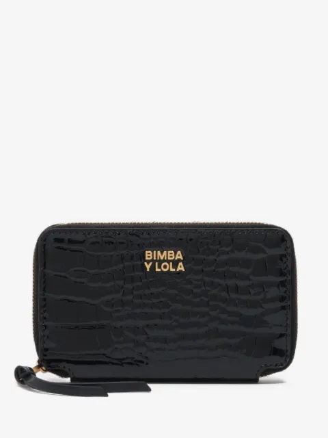 Bimba y Lola lakeret pung med krokodilleeffekt