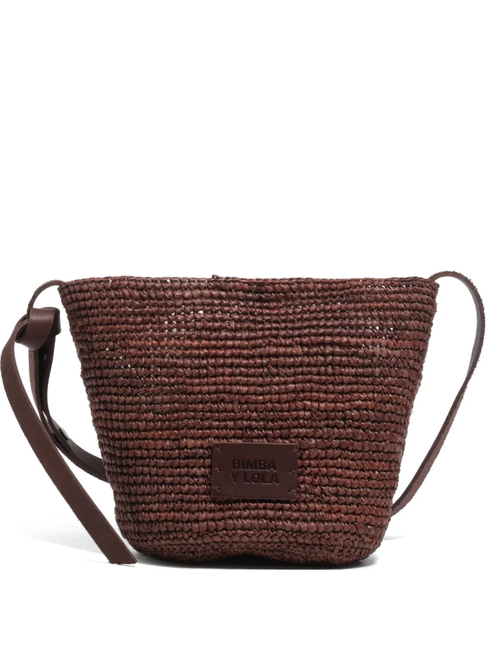 Bimba y Lola Borsa a spalla piccola con logo - Marrone