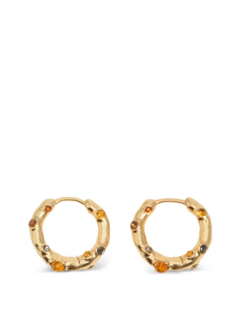 Bimba y Lola crystal-embellished hoop earrings