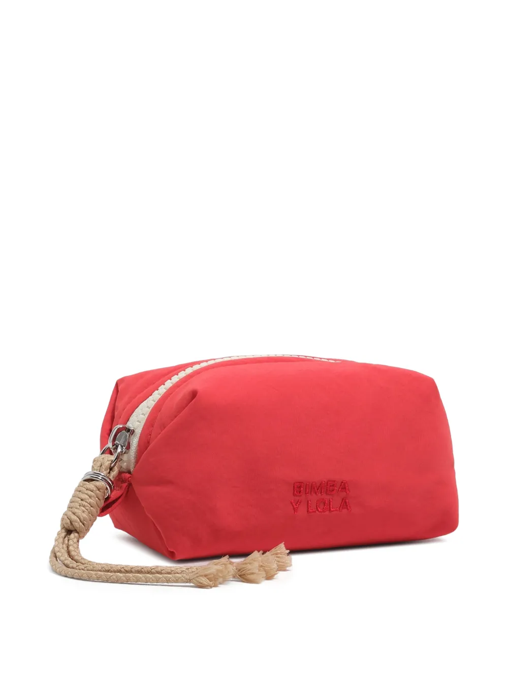 Bimba y Lola Trousse make up piccola con logo ricamato - Rosso
