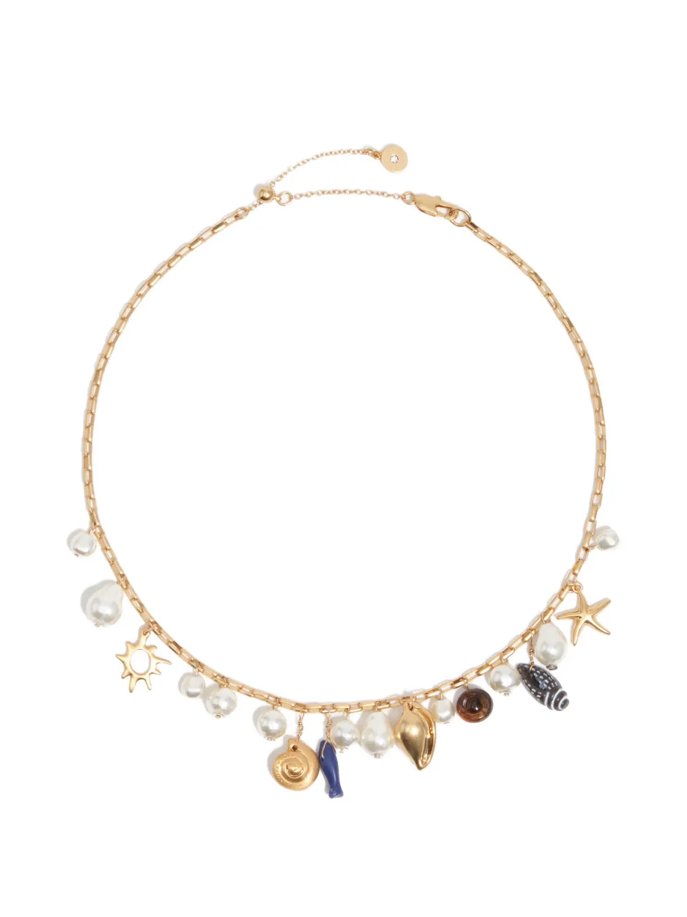 BIMBA Y LOLA Halskette mit Kunstperlen - Gold