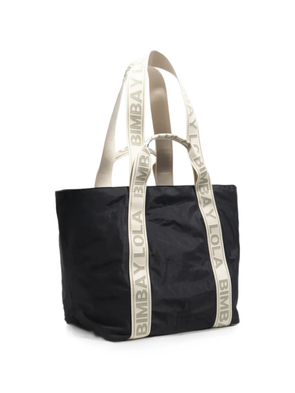 BIMBA Y LOLA Grote grafiet nylon tas Zwart