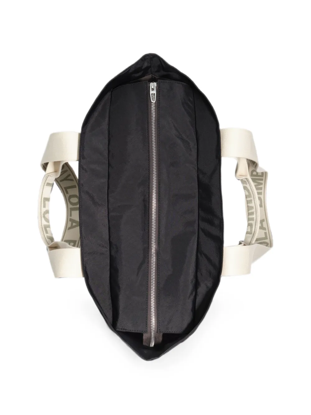 BIMBA Y LOLA Grote grafiet nylon tas Zwart