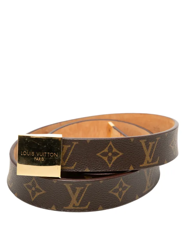 Louis Vuitton Pre-Owned 2003 Monogram Ceinture Belt | Brown | FARFETCH
