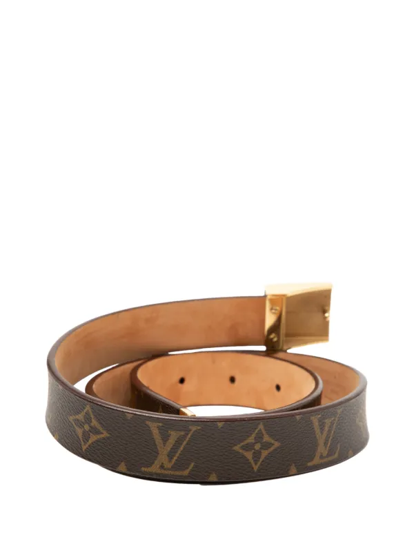 LOUIS VUITTON ベルト Louis Vuitton Pre-Owned 2003 Monogram Ceinture Belt | Brown | FARFETCH