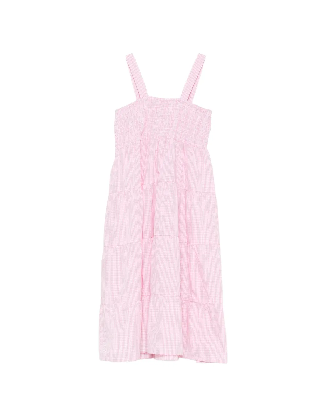 MC2 Saint Barth Kids Jemine jurk met gingham ruit Roze