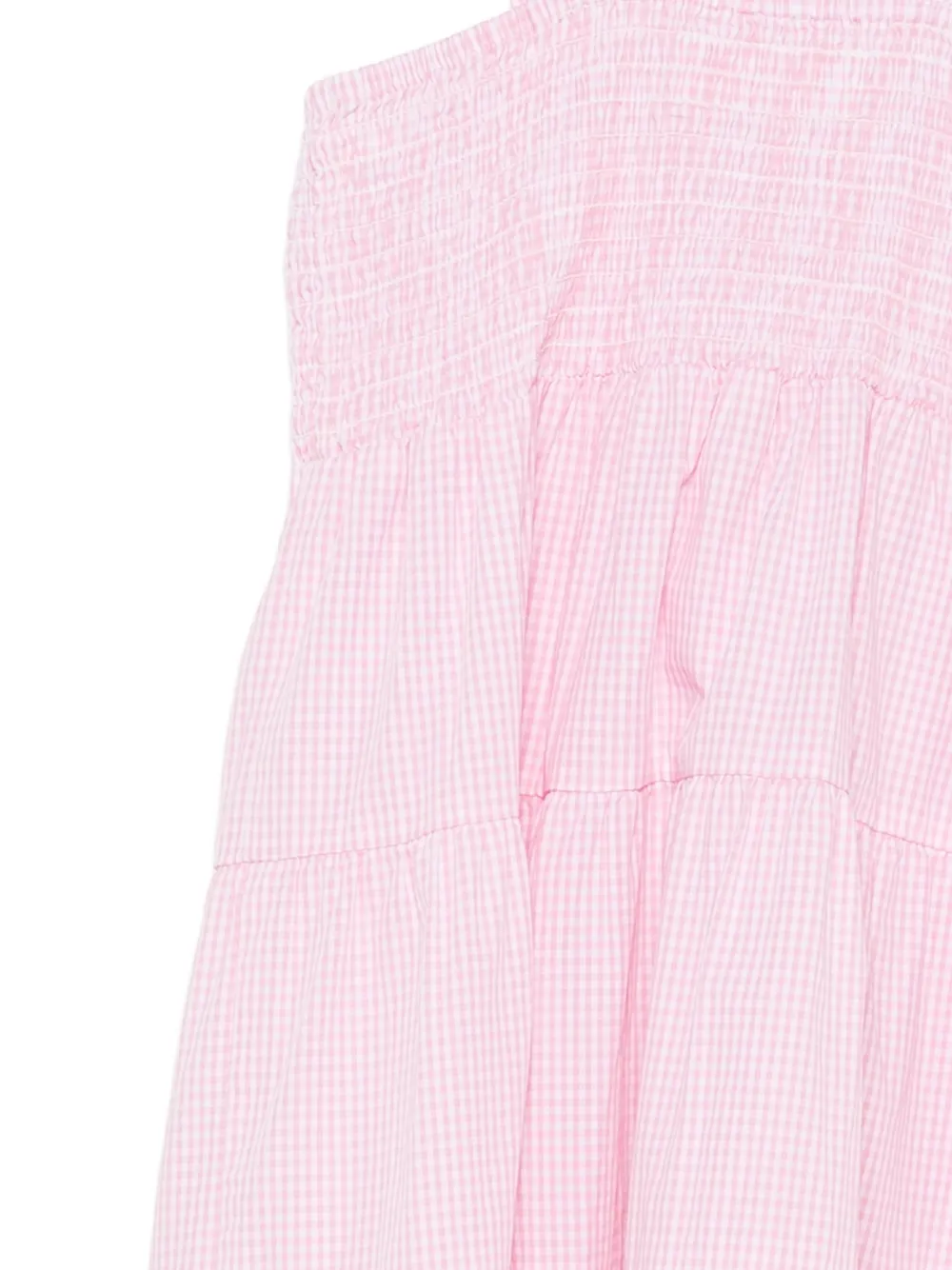 MC2 Saint Barth Kids Jemine jurk met gingham ruit Roze