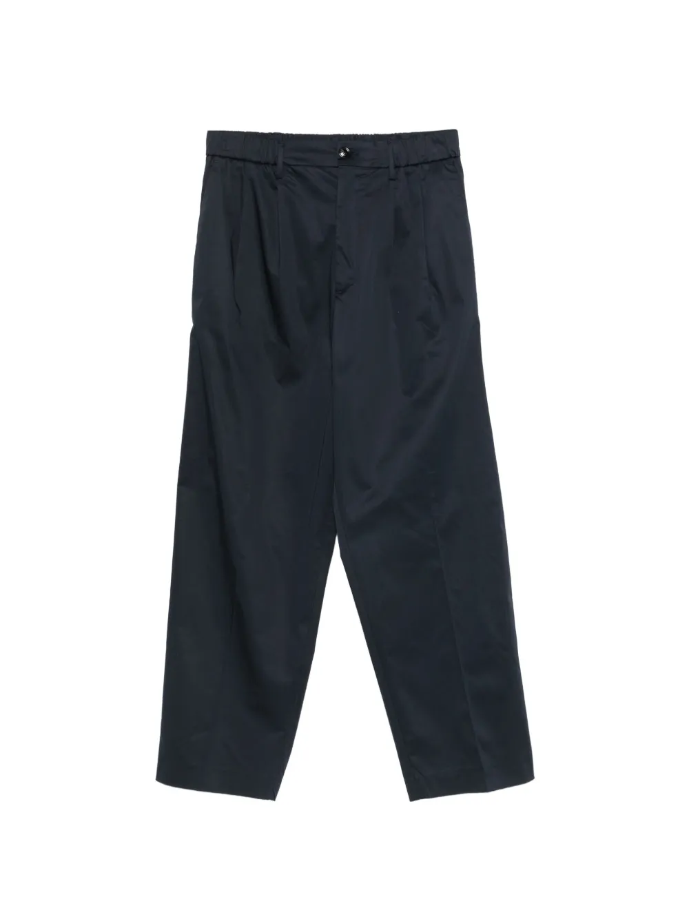 LES HOMMES pleated elasticated-waist trousers - Blu