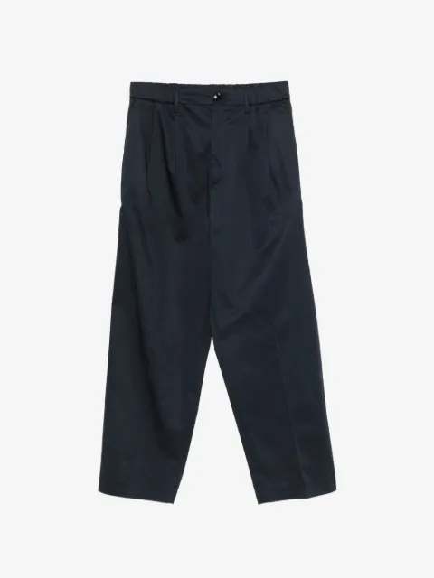LES HOMMES pleated elasticated-waist trousers
