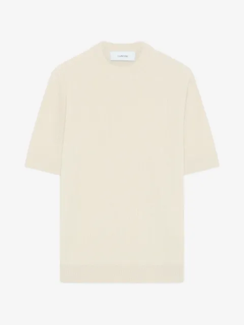 Lardini t-shirt en maille nervurée