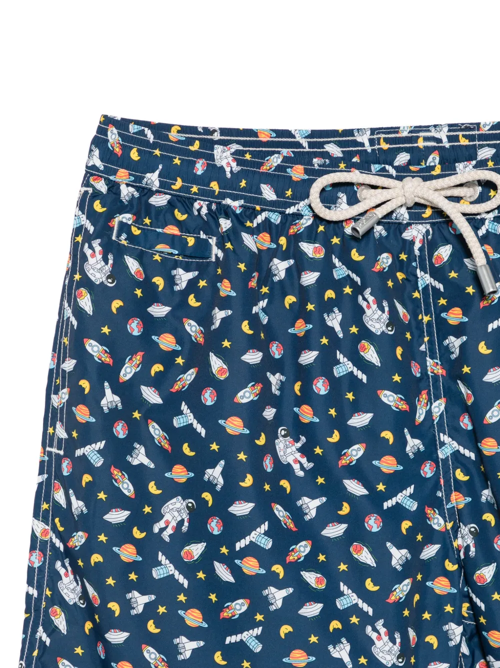MC2 Saint Barth Zwembroek met astronautprint Blauw