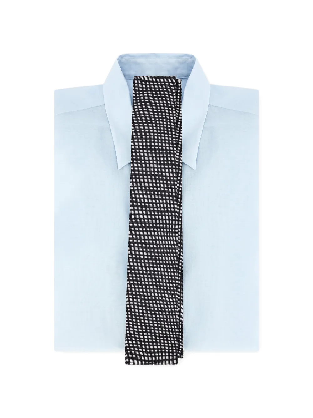 Lardini Micro-dot Silk Tie In Black